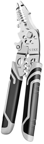 Herramienta ligera para pelar cables con profundidad de cable ajustable, agarre cómodo para entusiastas de la instalación eléctrica, alicates ergonómicos