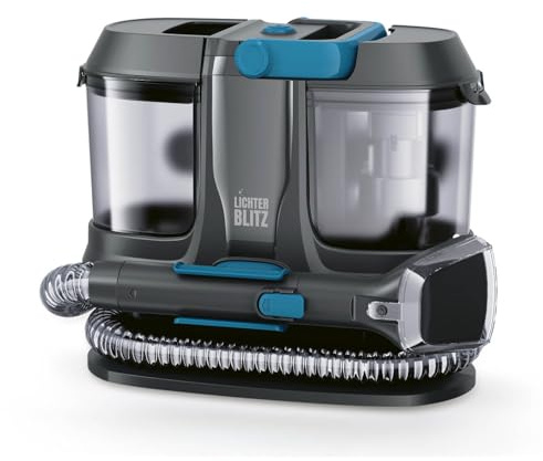LICHTERBLITZ Waschsauger – kompaktes Polsterreiniger Gerät & Teppichreiniger mit 12 kPa Saugkraft | 2-in-1-Fugendüse + Kombidüse, 4 m Kabel & Selbstreinigung | ideal für Teppiche, Polster & Autositze