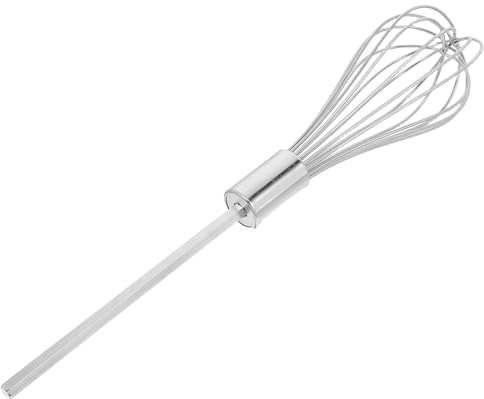 GRADENEVE Frusta Trapano Miscelatore in Acciaio Inox Extra Lunga e Spessa, Accessorio da Cucina Facile da Usare per Risparmiare in Cucina e Pasticceria Riutilizzabile