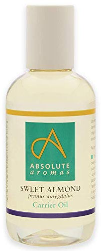 Absolute Aromas Sweet Almond Oil 150ml - Pure, Natural, Cruelty-Free. Vegan, No GMO - Massage Base Oil and Moisturiser for Hair, Skin, Face and Nails
