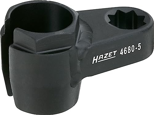 HAZET Lambdasond 4680-5 | Utmatning: Hexagon | Nyckelvidd: 22 mm | För montering eller demontering av lambdasonden | Robust hölje | För en mängd olika bilar