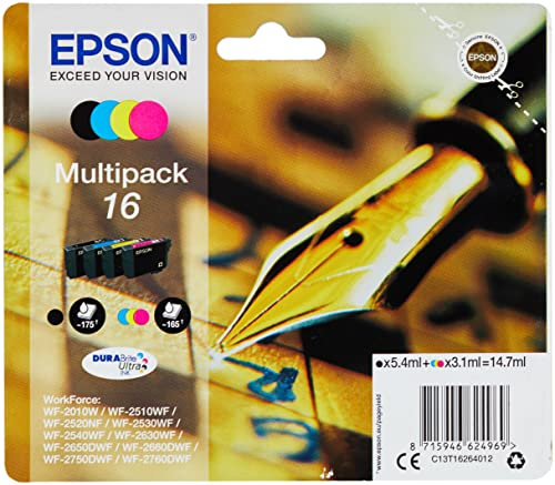Epson Original C13T16264012 Druckerpatronen, Mehrfachpackung