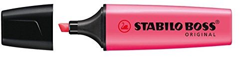 Stabilo Boss-Evidenziatore, confezione da 2, colore: rosa brillante