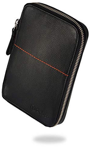 Premium Diabetikertasche aus Nappaleder für unterwegs - Isolierende Insulintasche als täglicher Begleiter. Diabetes Organizer für Blutzuckermessgeräte, Insulin-Pens, Lanzetten und Zubehör.