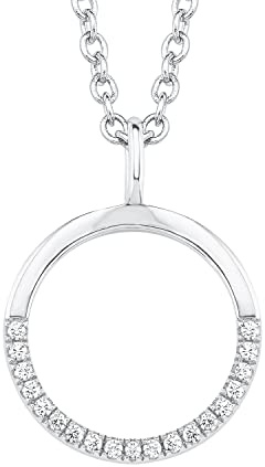 s.Oliver Kette mit Anhänger aus Edelstahl/925 Sterling Silber für Damen, Halsschmuck, mit Kristall, Kommt in Schmuck Geschenk Box