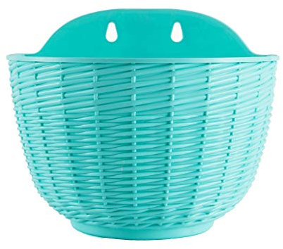 TXXM Macetas, Jardín Macetas de cucharas Colgantes plantador Colgante, Colgante de la Pared Interior de la Flor Libre de Perforación Colgar de la Pared Tiesto (Color : Blue, Size : M)
