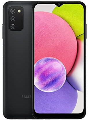 Samsung Galaxy A03s Android Smartphone, 6.5-inch Infinity-V HD+ Display, 3GB RAM and 32GB of expandable internal memory, 5,000 mAh battery, Black [UK Version]