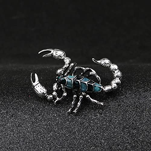 HCMA Mode New Gold Versilbert Emaille Skorpion Brosche Persönlichkeit Temperament Corsage Anstecknadel Männliche Kleidung Zubehör Geschenke
