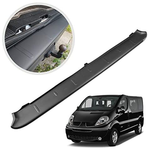Chromemaster | Protezione Posteriore Compatibile con Renault Trafic 2001-2014 | Plastica ABS, Nero Opaco | Protegge la Vernice del Paraurti dai Graffi