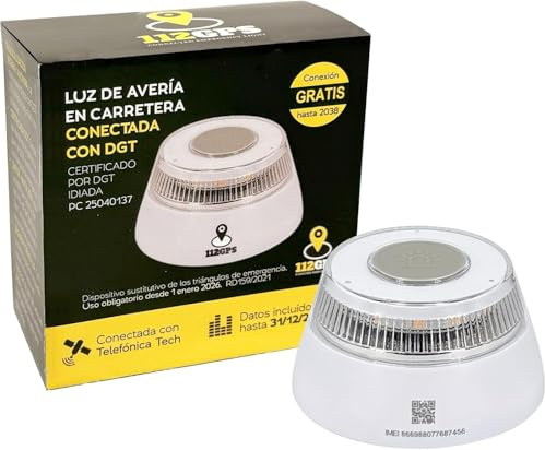 Digital House | Luz de Emergencia con Geolocalización | Baliza V16 | Conectada y Homologada DGT 2026 | Para Coche y Moto | Para el Dia y la Noche | Resistente al Agua | Visible Hasta 1km