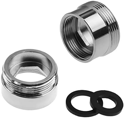 Wasserhahn-Adapter für Wasserfilter, Messing, 28 mm weiblich auf 22 mm männlich, 2 Stück