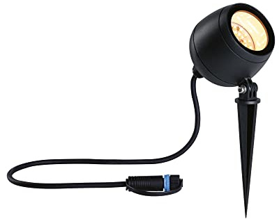 Paulmann Plug & Shine LED Gartenstrahler Smart Home Zigbee 3.0 Kikolo insektenfreundlich IP65 Tunable Warm 6,2W Anthrazit 94768