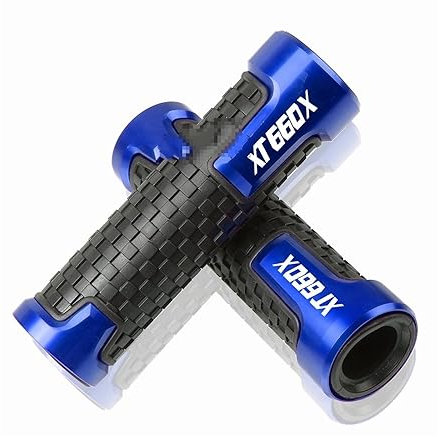WestCH Motorrad Griff Für Yamaha XT660X 2004-2017 XT660 XT 660 X 660X Motorrad Motorrad 7/8 22mm Universal Anti-Slip Griff Bar Lenker Handgriff Motorrad-Lenkergriffe (Color : Blue)