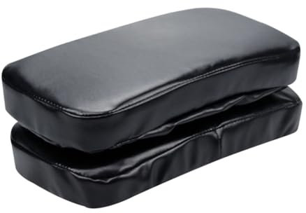 COHEALI 2stücke Armlehnenpolster Für Stühle Memory-Schaum Ellenbogenkissen Mit Elastischem Bezug Anti-rutsch-Unterseite Passform Für Zuhause Und Bürostühle Schwarz