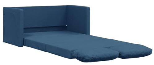 KTHLBRH Bodensofa mit Schlaffunktion Blau 112x174x55 cm Stoff Wohnzimmersofa Schlafzimmersofa Arbeitszimmersofa Büro-Sofa für Wohnzimmer, Schlafzimmer, Büro, Lounge