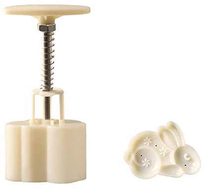 Chinesisches Mondkuchenform-Set, 50 g, Mittelherbst-Festival, Handdruck, Fondant, Mondkuchen, Dekorationen, Werkzeug, Mondkuchenform, 50 g, Hase, Mondkuchenform, 50 g, Keksstempel, Presse zum Backen