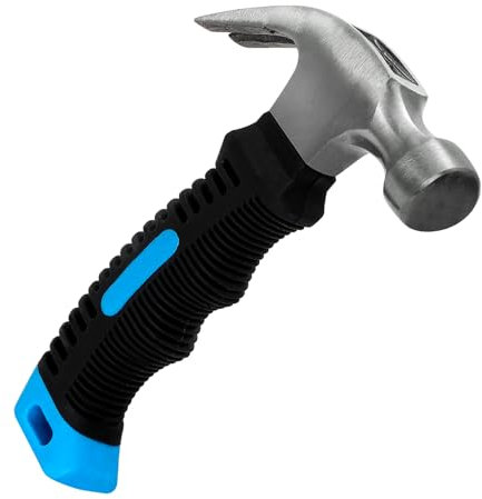 Small Claw Hammer 8oz Framing Hammer Mini Nail Hammer with Comfort Grip Handle for Women, Home, DIY, Camping, Tent Stakes