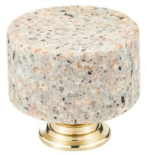 GIVBRO Schrankknauf, Türknauf, rund, Marmorknauf, Kleiderschrank, Schublade, Ziehgriff mit Schraube für Küche, Schlafzimmer, Möbel, Sideboard (#D)