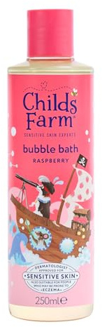 Childs Farm Kids Bubble Bath, Raspberry | Gently Cleanses & Soothes | Suitable for Dry, Sensitive Skin, 250ml