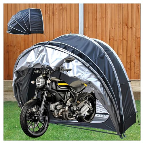 JXZDH Bike cover Bike Tent Outdoor Storage Hanging 2 in 1 Outside Storage Sheds with Double Doors for 2-5 Bikes Backyard Shed Bicycle Tent,Green(Black)