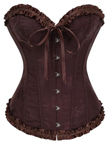 Kelvry Women's Plus Size Sexy Bridal Lingerie Bustier Corset Top