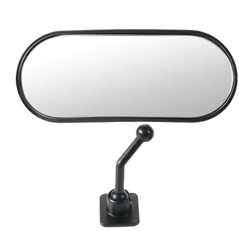 Specchietto retrovisore per auto, con supporto adesivo regolabile a 360 gradi, grandangolare, infrangibile, monitor per sedile posteriore per osservare i bambini, parabrezza, cruscotto, 13,7 x 5,7 cm