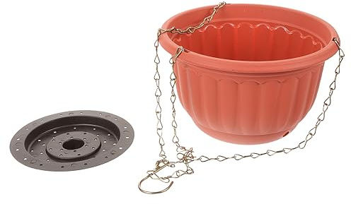 TOYANDONA 2pezzi Fioriera Appesa Per e Balconi Vasi Da Appendere Parete Con Ganci Realizzati in Plastica Sicura Design Moderno Per Piante Da e