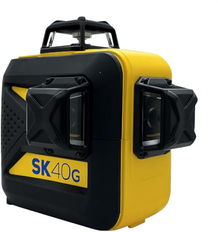 Tracciatore Laser 360° SK40-Green Spektra, Made in Italy – Livella Laser Verde Autolivellante da Interni con Treppiede, Precisione Professionale per Allineamento, Livellamento, squadro e piombo