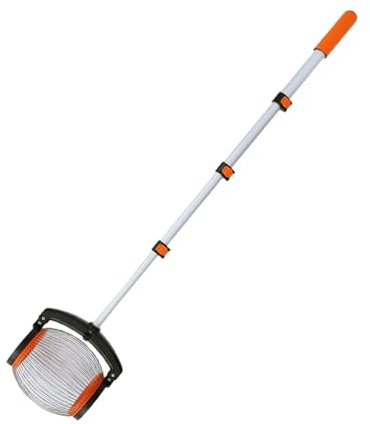 Oreilet Acorn Picker Upper Roller, Telescopic 26.3 to 56.3in Nut Gatherer Rolling, Yard Picker Nut Collector Tool for Walnuts Chestnut Sweet Gum Balls Tennis Ball