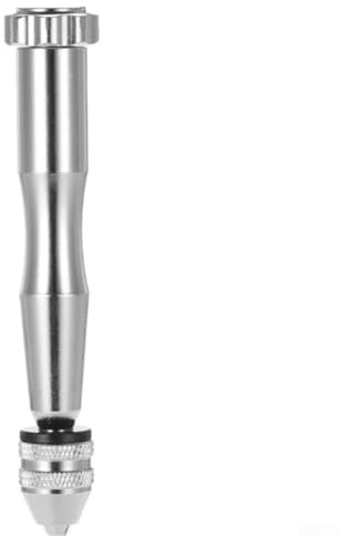 Kleiner manueller Handbohrer mit 0,3–3,5 mm Bohrfutter und 10 Präzisions-Bits, Modellbau, Handwerk, Leiterplatten- und Uhrenreparatur, Metallkonstruktion für präzises Bohren in Holz, Kunststoff und