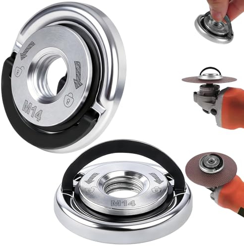 M14 Angle Grinder Flange Nut, Angle Grinding Locking Retaining Flange Nuts, Quick Clamping Replacement Part for Angle Grinder Discs, Secure & Durable Grinder Accessory (1pcs)
