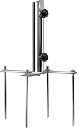 Support De Parasol De Plage Pour Une Utilisation Sur Sable - Résistant au vent Usage intensif à 4 pointes,Base stabilisatrice sable parasol plage | Pour Piscine Camping Bateau Été Pêche Extérieur Pati