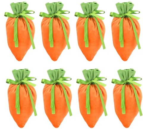 Bolsas de Pascua para rellenar, bolsas de regalo de Pascua, bolsas de Pascua, zanahorias