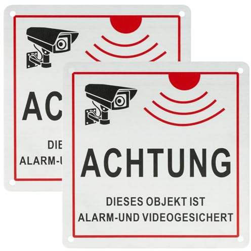 DRERIO Atención: este objeto es de alarma y vídeo de 10 x 10 cm de aluminio
