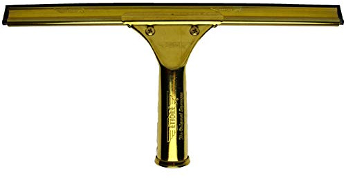 Ettore 10012 ProSeries Brass Squeegee,Gold,12-Inch