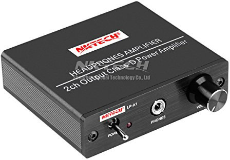 NKTECH LP-A1 - Amplificatore di potenza digitale Hi-Fi stereo cuffie audio 20 W RMS uscita a 2 canali classe D 130 g mini amplificatori portatili wireless per auto moto MP3 MP4