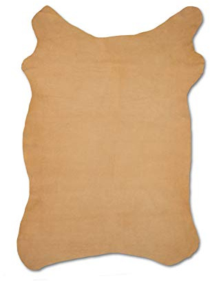 Zerimar Piel Cuero | Pieles de Cuero Natural | Pieles para Manualidades | Medidas:105x65cm