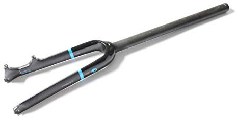 HIOD Fahrradgabel aus Vollkarbonfaser, kleines Rad, C-Bremse + Scheibenbremse, Blau-B, 40,6 cm