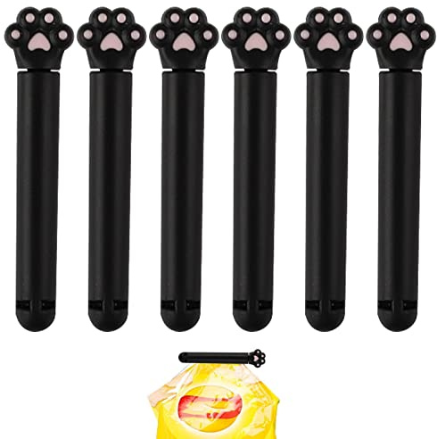 Chips Bag Sealing Clip | Cat Paw Bread Bag Lock Clips for Opening Pockets | Refrigerator Seal Closure for Women, Men, Kids
