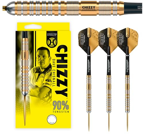 Harrows Dave 'Chizzy' Chisnall Serie 2 Dartpfeil-Set aus 90% Wolframstahl