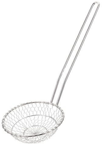 HEMOTON Espumadera De Cocina y Colador De Cuchara Acero Inoxidable Resistente Para Freír Verduras y Carne Utensilio De Cocina Profesional Uso Doméstico