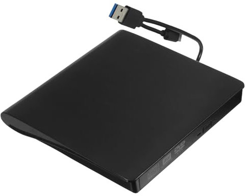 HOMSFOU Masterizzatore Dvd Esterno Usb e Type-c Lettore Cd Portatile Per Laptop e Desktop Trasferimento Veloce Facile Da Usare Compatibile Con Vari Dispositivi