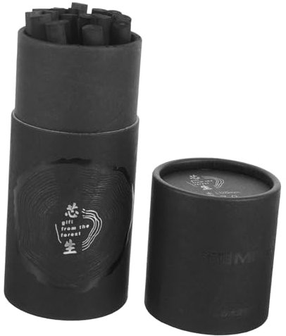 Lurrose 20stücke Holzkohle Komprimiert Für Hobbykünstler Und Studenten Zum Zeichnen Und Skizzieren Haltbare Kohlestifte in Weidenform