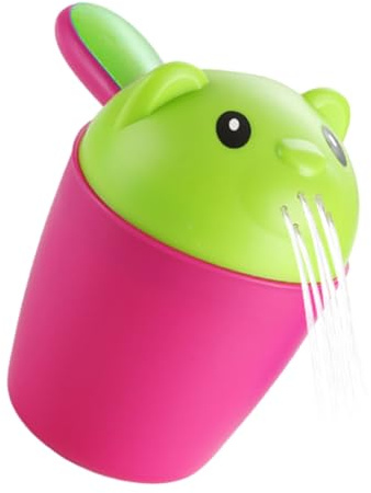 Baby-Spülbecher, Baby-Spülbecher für das Bad, Shampoo-Spülbecher mit ergonomischem Griff, niedlicher Wasserfall-Badspüler, Shampoo-Schaufeln, Sprinkler, Badewasserschöpfer, Baby-Badebecher für Kinder,