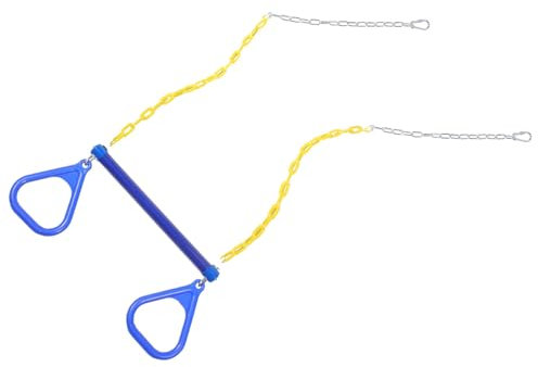 WHAMVOX Anneaux Volants De Gymnastique pour Enfants Balançoire en Plastique Orange Exercice pour Entraînement Complet du Corps