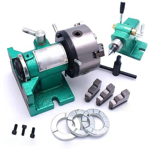 Indexing Head Milling,Division Indexer Vertical and Horizontal Indexing Plate,Indexing Head Set 5，6，for milling Machines, Grinding Machines and 3-jaw Chucks Indexing Head(5in/125mm)