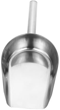 FONDOTIN 2st Eisschaufel Aus Edelstahl Reis Schaufel Klarer Eisbereiter Gold Pop Eiswürfelschale Groß Hart Hausgemacht Eismaschine Eimer Kochen Deckel Obst Silver Rostfreier Stahl