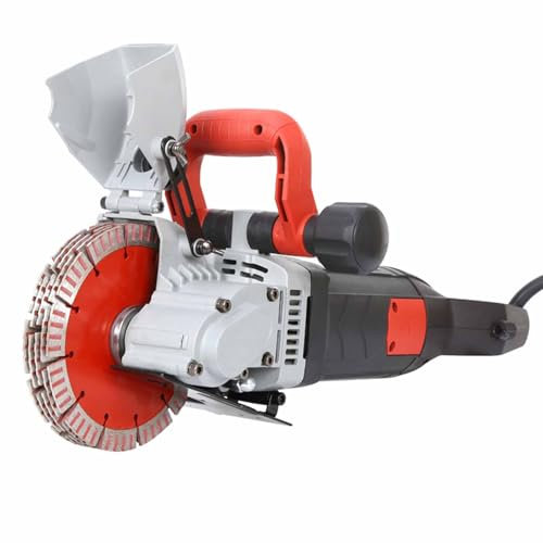 PPLDABNK Rainureuse Murale avec 5 Lames De 133 Mm, Profondeur 40 Mm, Largeur 42 Mm, Dépoussiérage par Pompe À Eau, pour La Découpe De Rainures en Béton Et Marbre.,Multi-Colored