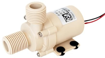 Pompe de circulation d'eau 12 V 24 V (0 à 110 degrés Celsius), de qualité alimentaire, sans balais, submersible, chauffage électrique au gaz solaire(24V 6m 12L per min)