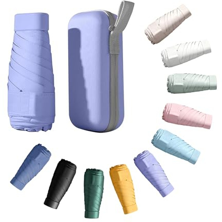 CBHTMY Parapluie de poche, mini parapluie de poche, idéal pour les fêtes et les cadeaux d'anniversaire (Violet)